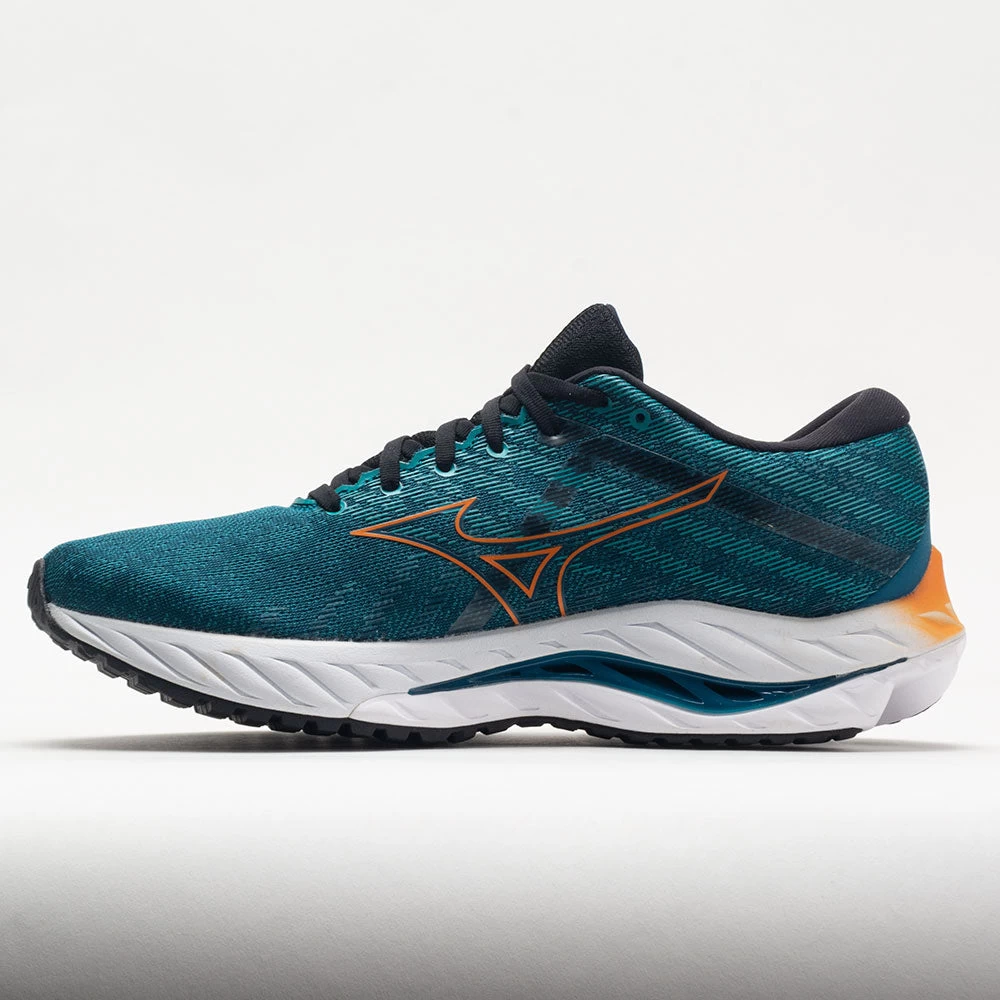 Mizuno Wave Inspire 19 Men's Ink Blue/Bird Of Paradise 4 Mizuno Wave Inspire 19 Men's Ink Blue/Bird Of Paradise - Image 2