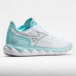 Mizuno Wave Enforce Tour AC Women's White/Tanager Turquoise -Mizuno 117145 6